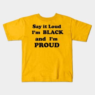 black pride Kids T-Shirt